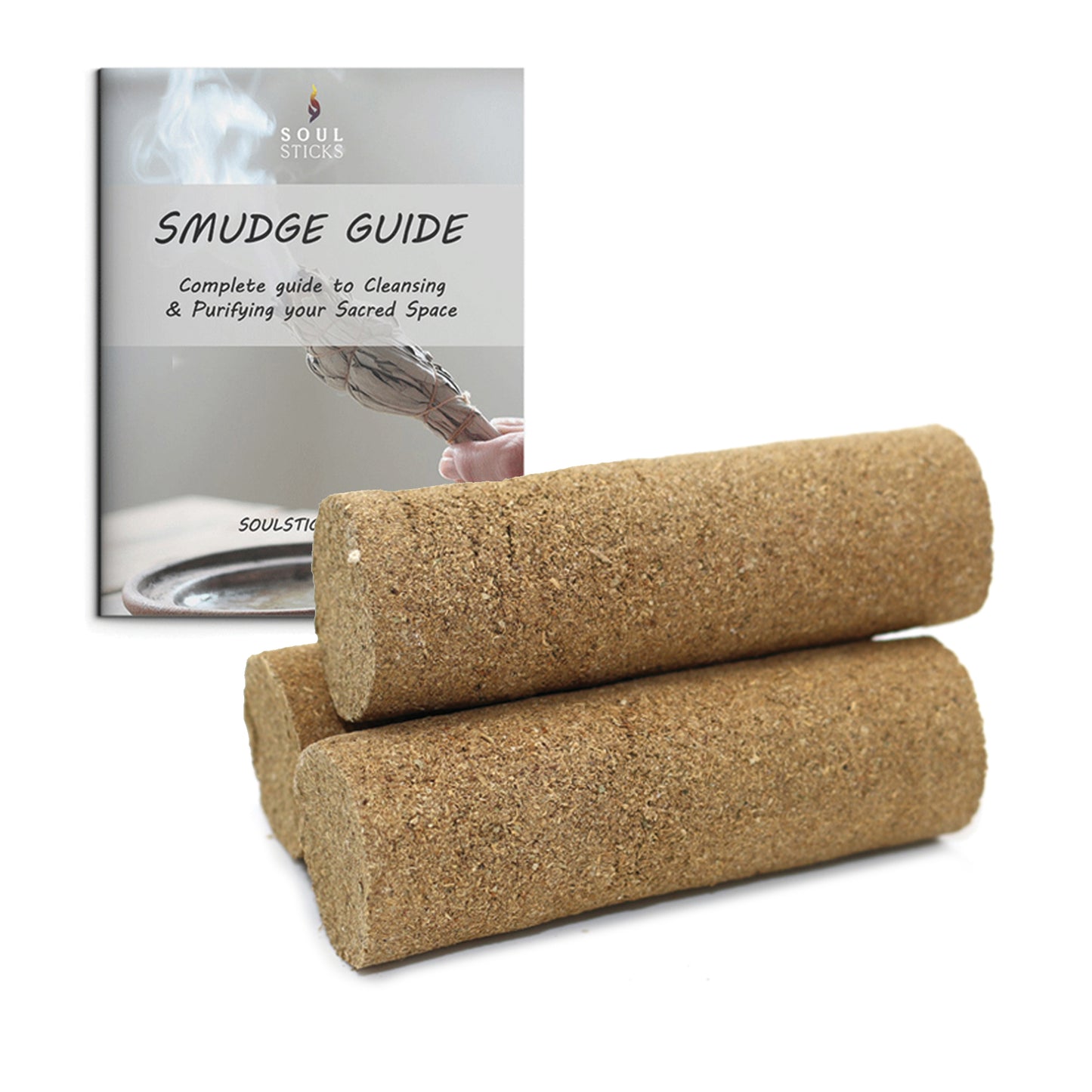 Eucalyptus Sage Sacred Wand Smudge Sticks with Smudge Guide (3 PK)