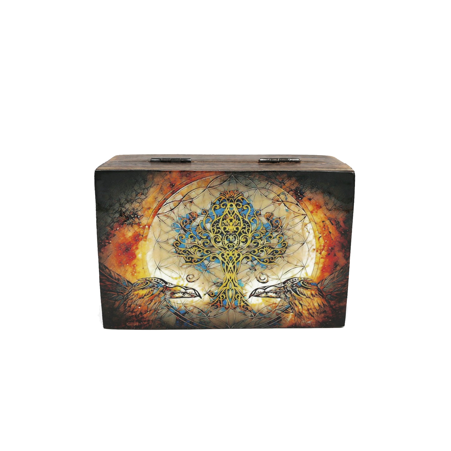 Tree of Life, Brown Wooden Storage Box (4" x 6")