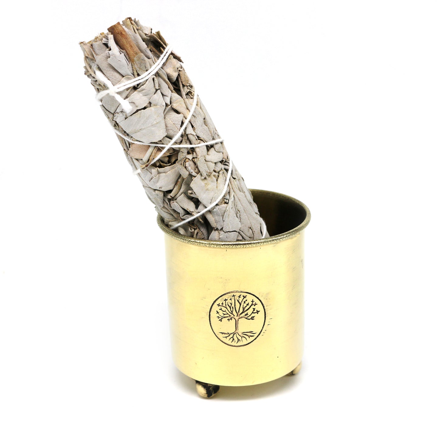 Tree of Life Brass Burner with Mesh