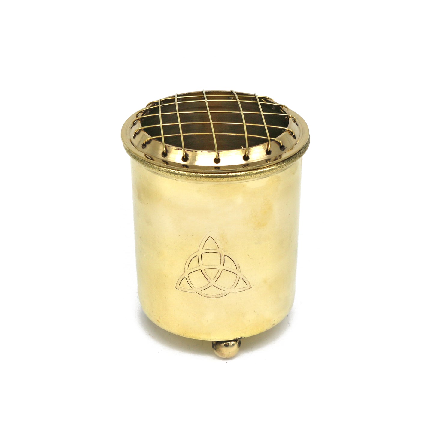 Triquetra Brass Burner with Mesh