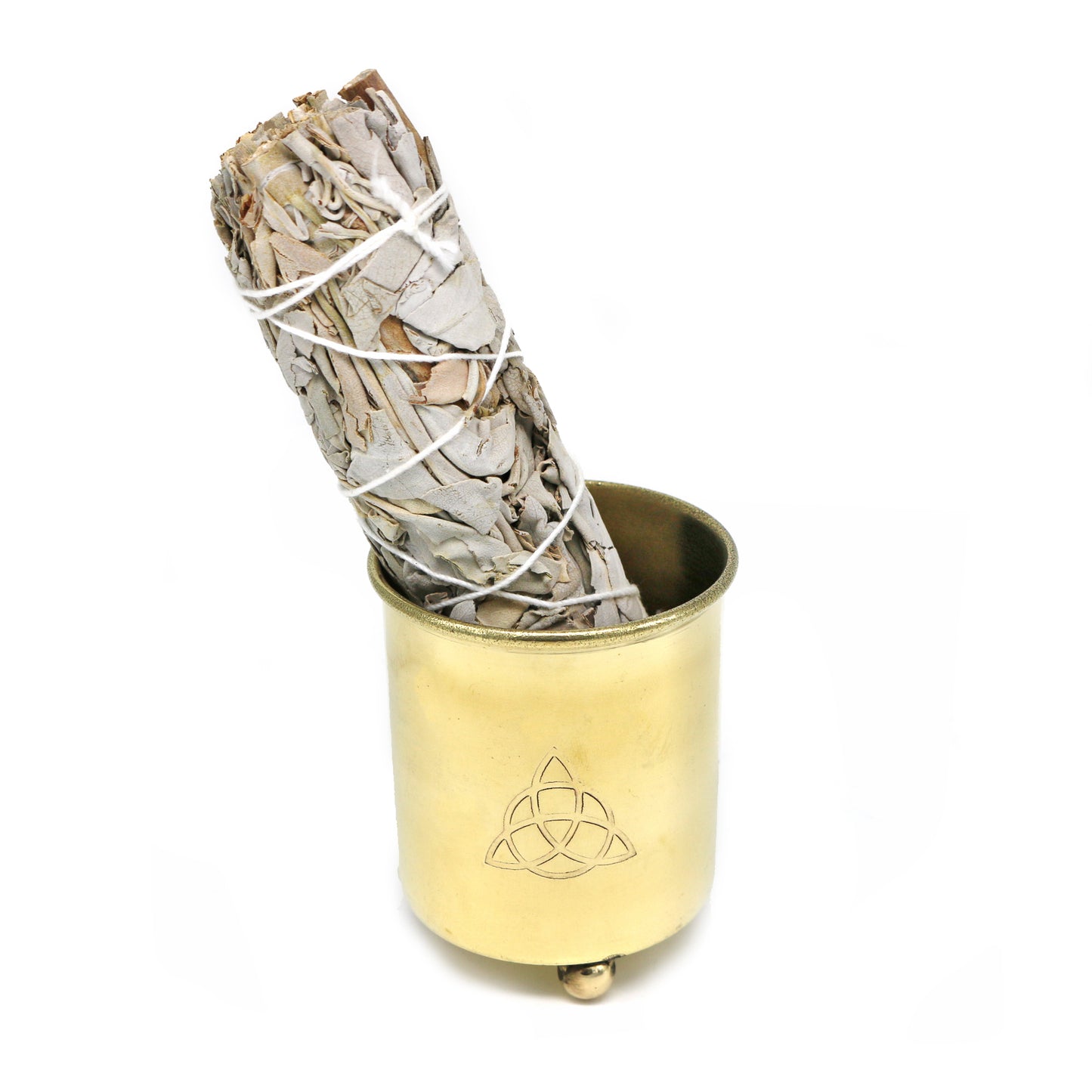 Triquetra Brass Burner with Mesh