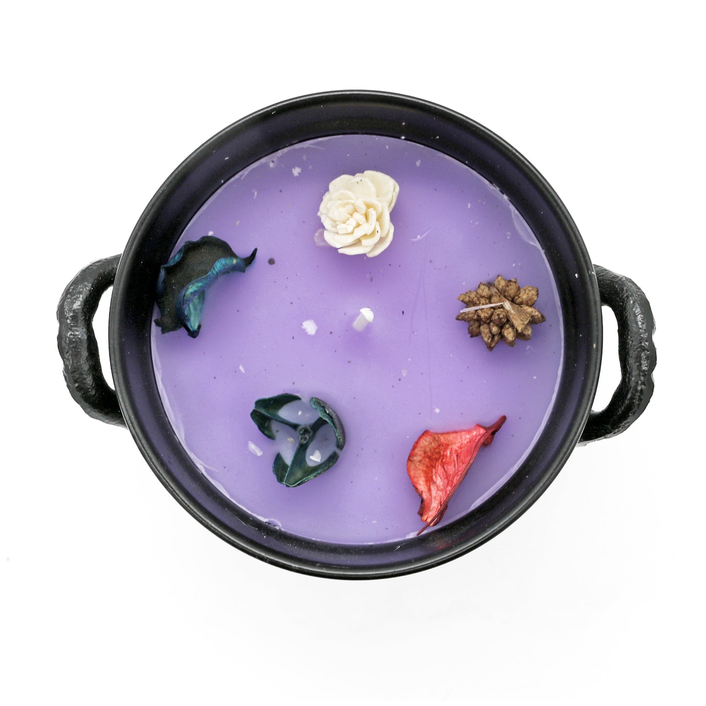 Lavender Flower of Life Cauldron Candle (11.5 OZ)