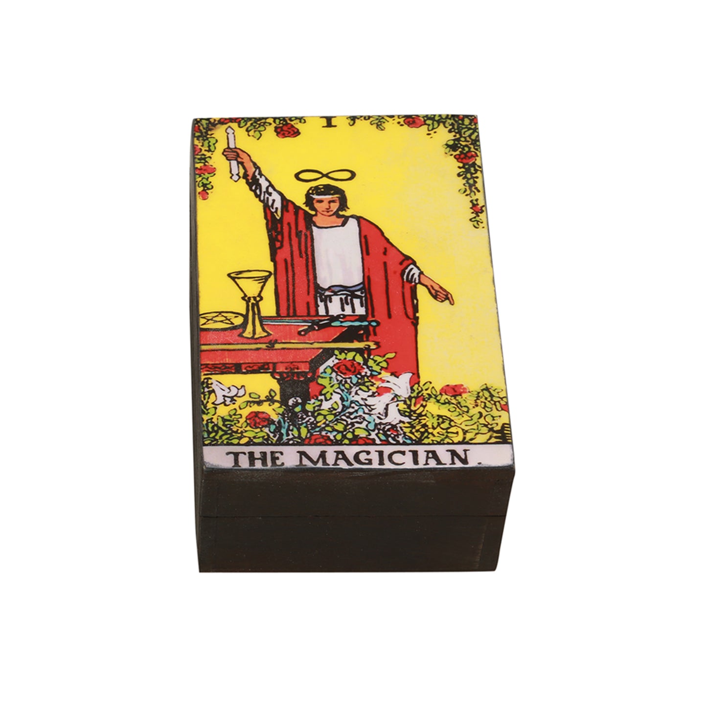 The Magician Tarot Card Wooden Box (4" x 6")