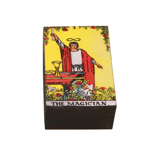 The Magician Tarot Card Wooden Box (4" x 6")