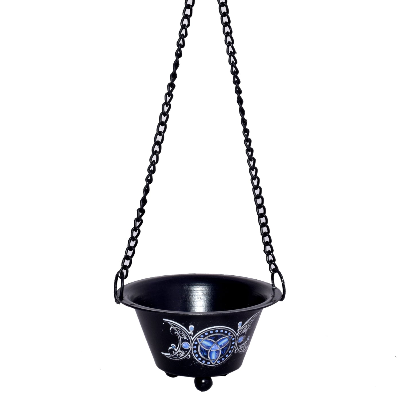 Triple Moon Metal Hanging Burner Bowl