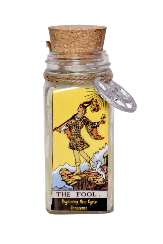 The Fool Tarot Card Smudge Candle (6 OZ)