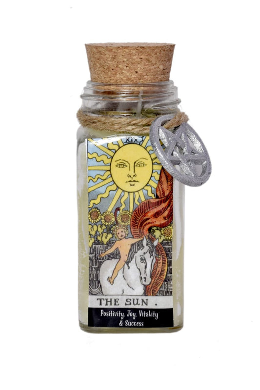 The Sun Tarot Card Smudge Candle (6 OZ)