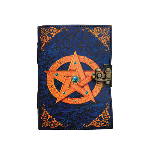 Pentacle Blank Genuine Leather Journal