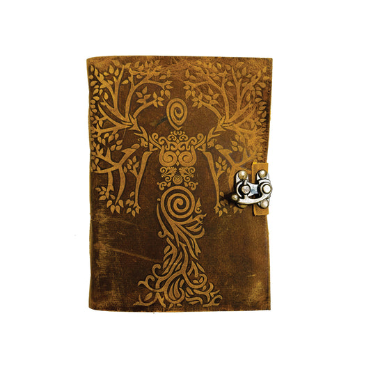 Brown Goddess Blank Genuine Leather Journal