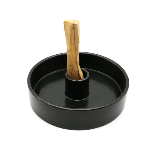 Black Ceramic Palo Santo Burner