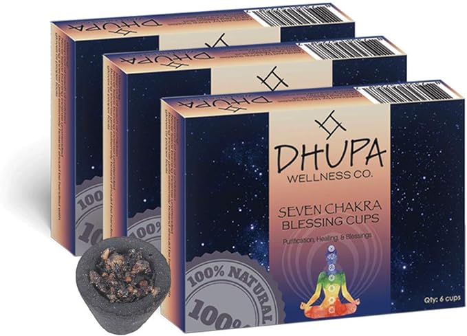 Seven Chakras Blessing Cups (3 PK)