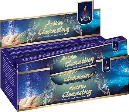 Soul Sticks, 15 G Aura Cleansing Natural Masala Incense Sticks (12 PK BOX)