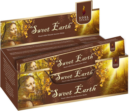 Soul Sticks, 15 G Sweet Earth Natural Masala Incense Sticks (12 PK BOX)