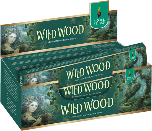 Soul Sticks, 15 G Wildwood Natural Masala Incense Sticks (12 PK BOX)