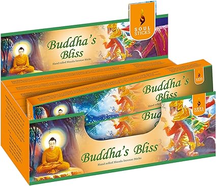 Soul Sticks, 15 G Buddha Bliss Natural Masala Incense Sticks (12 PK BOX)