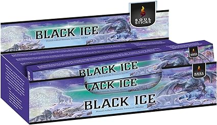 Soul Sticks, 15 G Black Ice Natural Masala Incense Sticks (12 PK BOX)