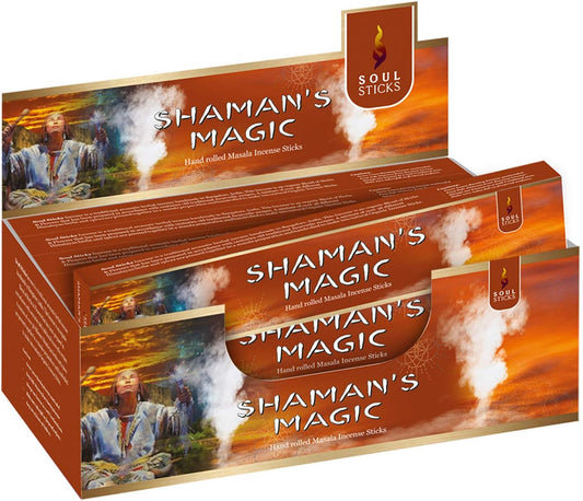 Soul Sticks, 15 G Shaman's MagicNatural Masala Incense Sticks (12 PK BOX)