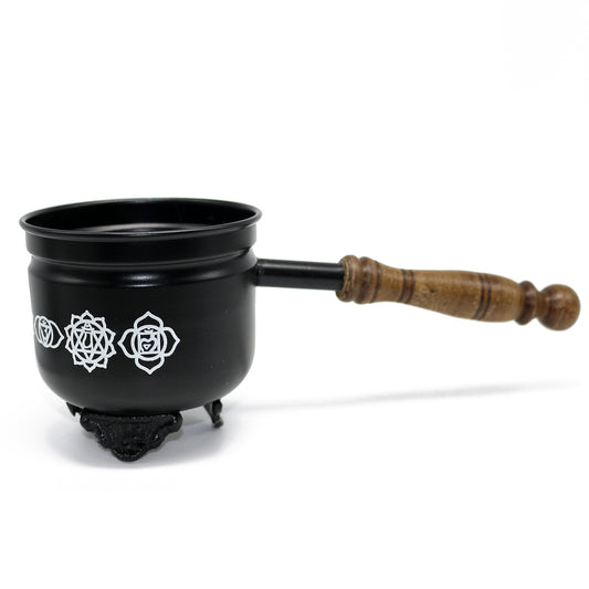 7 Chakras Smudge Pot with Handle