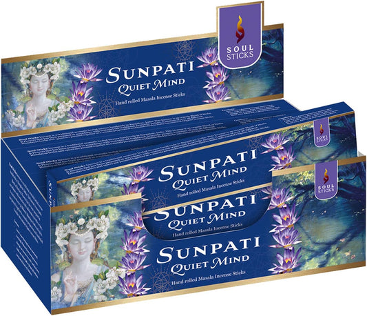 Soul Sticks, 15 G Sunpati Natural Masala Incense Sticks (12 PK BOX)