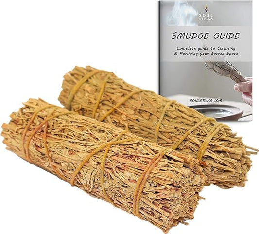 Copal Scented Sage Smudge Sticks Duo with Smudge Guide