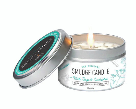 Soul Sticks, White Sage & Eucalyptus Smudge Candle (3.5 OZ)