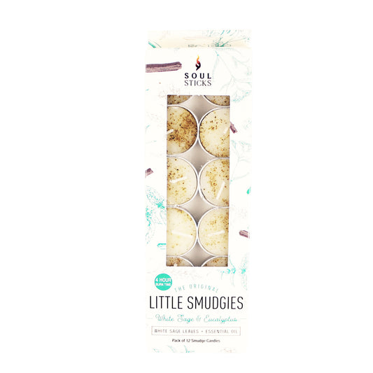 Soul Sticks, 'Little Smudgies' White Sage & Eucalyptus Smudge Candles Pack