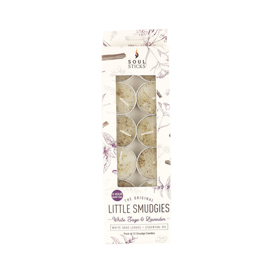 Soul Sticks, 'Little Smudgies' White Sage & Lavender Smudge Candles Pack