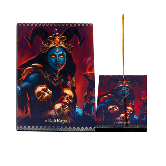 Kali Kapali Wooden Incense Ash Catcher (3" x 5")