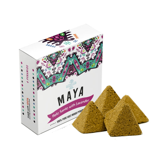 MAYA, Palo Santo & Lavender Incense Pyramids (4 PK)