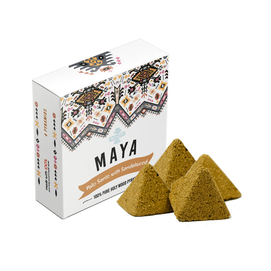 MAYA, Palo Santo & Sandalwood Incense Pyramids (4 PK)