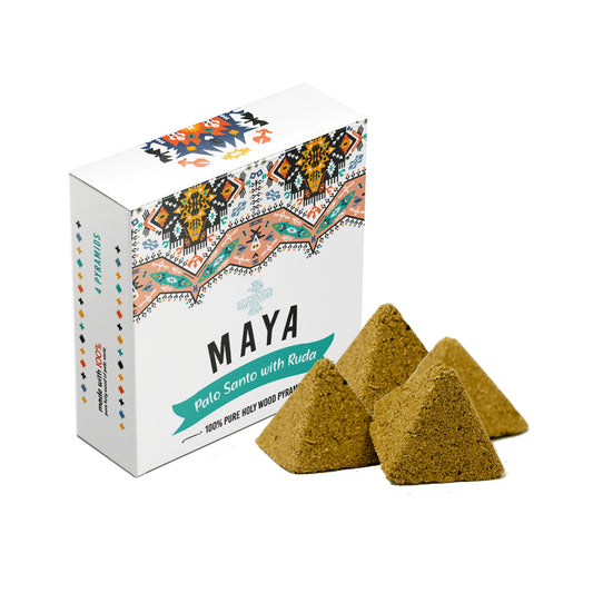 MAYA, Palo Santo & Ruda Rue Incense Pyramids (4 PK)