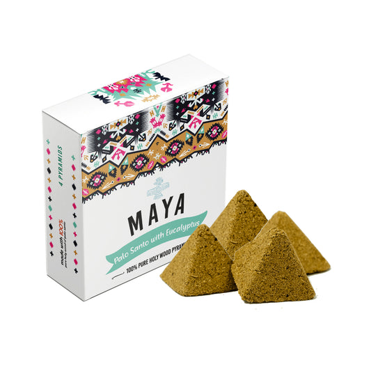 MAYA, Palo Santo & Eucalyptus Incense Pyramids (4 PK)