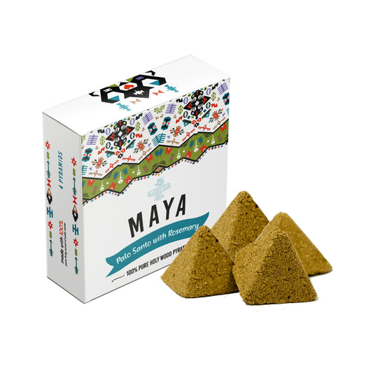 MAYA, Palo Santo & Rosemary Incense Pyramids (4 PK)