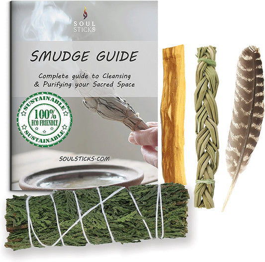 Cedar Sage Smudge Kit with Smudge Guide