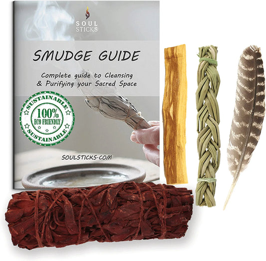 Dragon's Blood Sage Smudge Kit with Smudge Guide