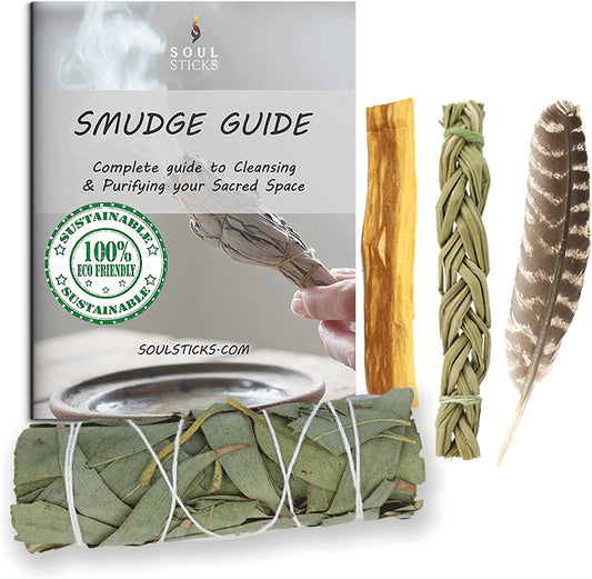 Eucalyptus Sage Smudge Kit with Smudge Guide