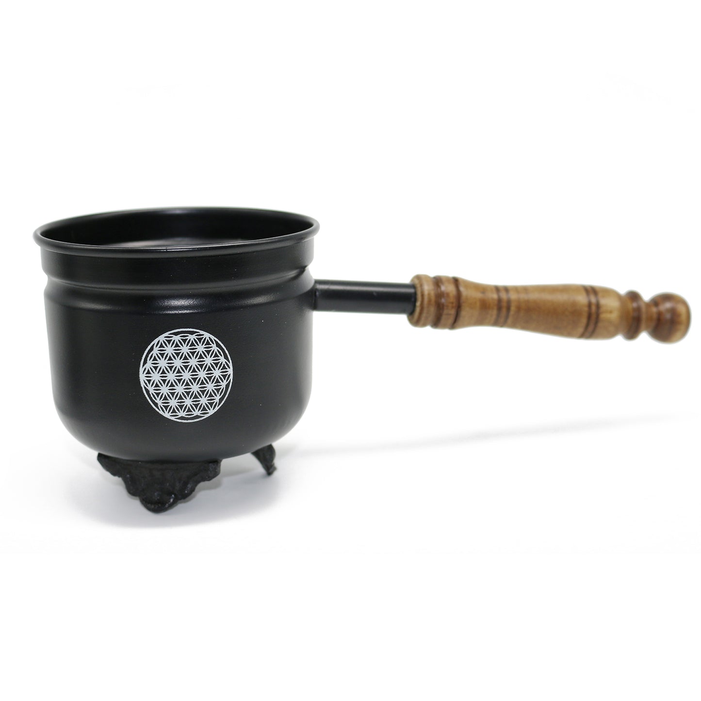 Flower of Life Smudge Pot with Handle