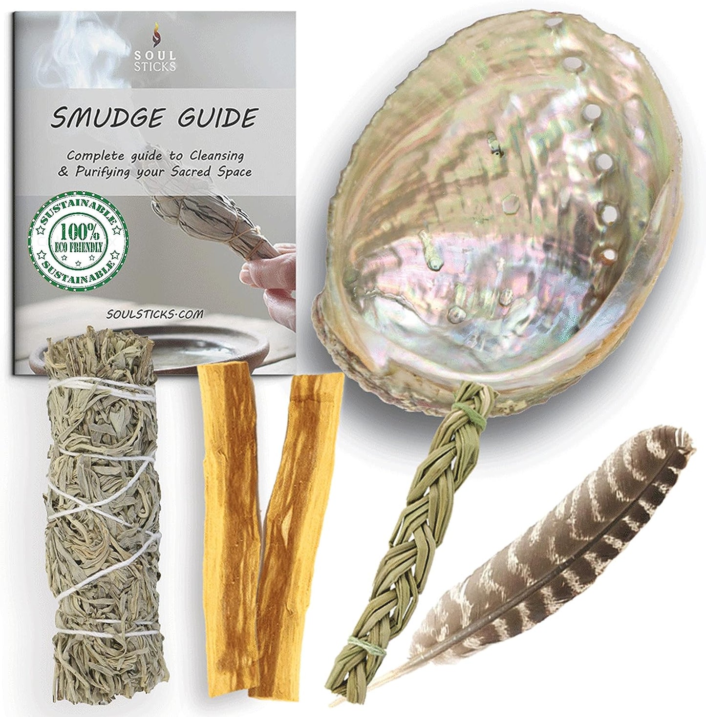 Beginners Blue Sage Smudge Kit with Smudge Guide