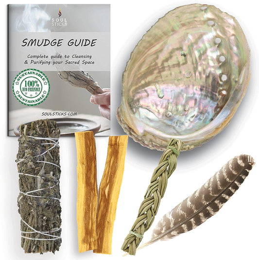 Beginners Lavender Sage Smudge Kit with Smudge Guide