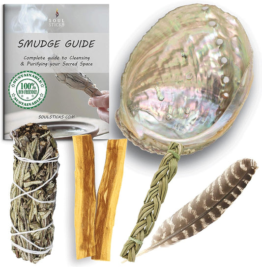 Beginners Yerba Santa Sage Smudge Kit with Smudge Guide