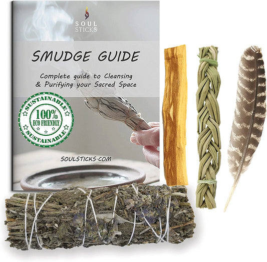 Lavender Sage Smudge Kit with Smudge Guide