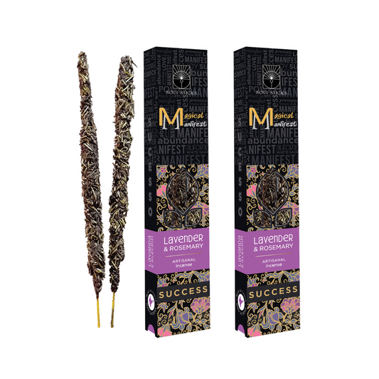 Magical Manifest: Success, Lavender & Rosemary Artisanal Incense Sticks Duo Pack