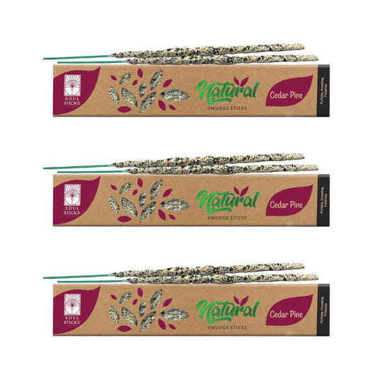 Soul Sticks, 15 G Cedar Pine Natural Smudge Sticks (3 PK)