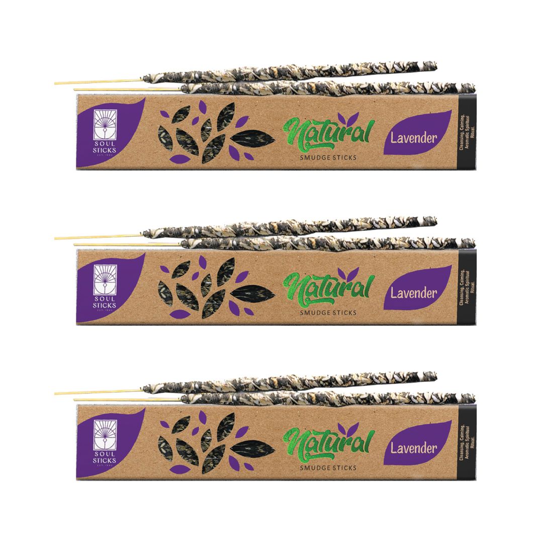 Soul Sticks, 15 G Lavender Natural Smudge Sticks (3 PK)