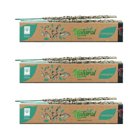 Soul Sticks, 15 G Lemongrass Natural Smudge Sticks (3 PK)