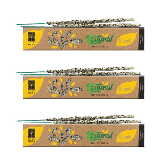 Soul Sticks, 15 G Myrrh Natural Smudge Sticks (3 PK)