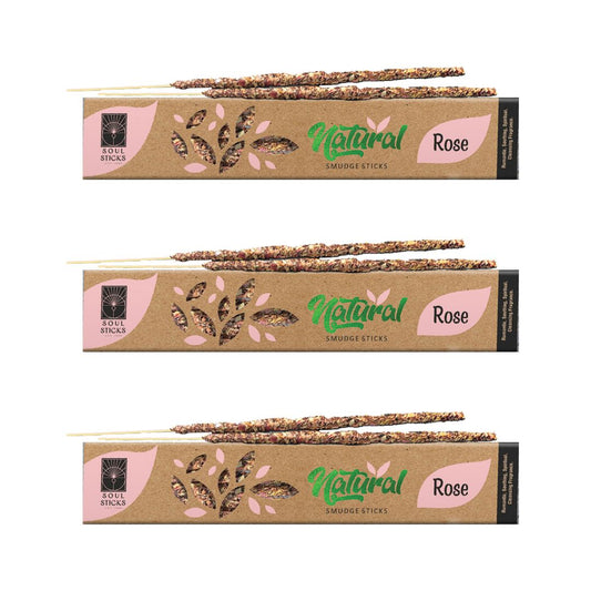 Soul Sticks, 15 G Rose Natural Smudge Sticks (3 PK)