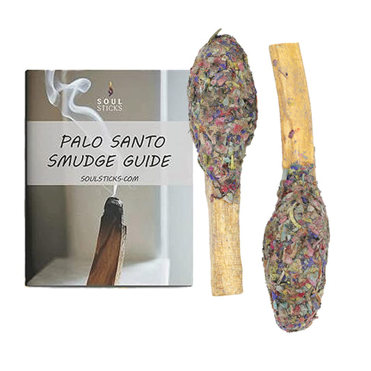 7 Chakras Palo Santo Pops Duo with Smudge Guide