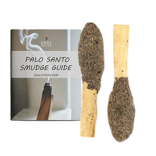 Black Sage Palo Santo Pops Duo with Smudge Guide