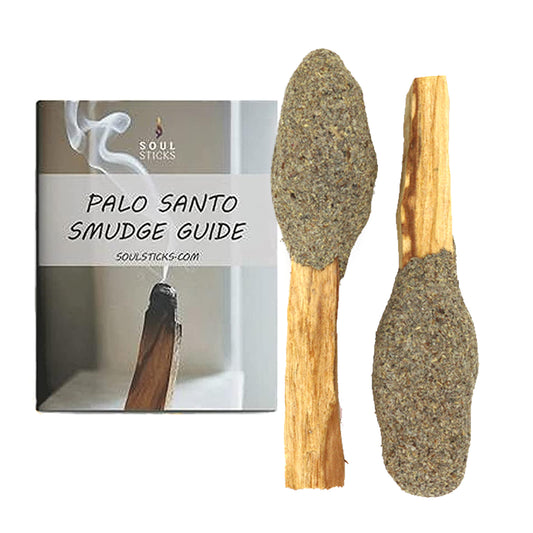 Blue Sage Palo Santo Pops Duo with Smudge Guide